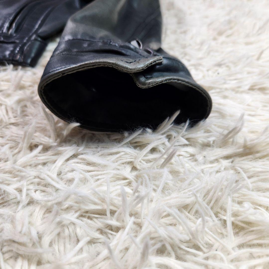 超高級 ブルネロクチネリ シングルライダース ラムレザー ダブルジップ M