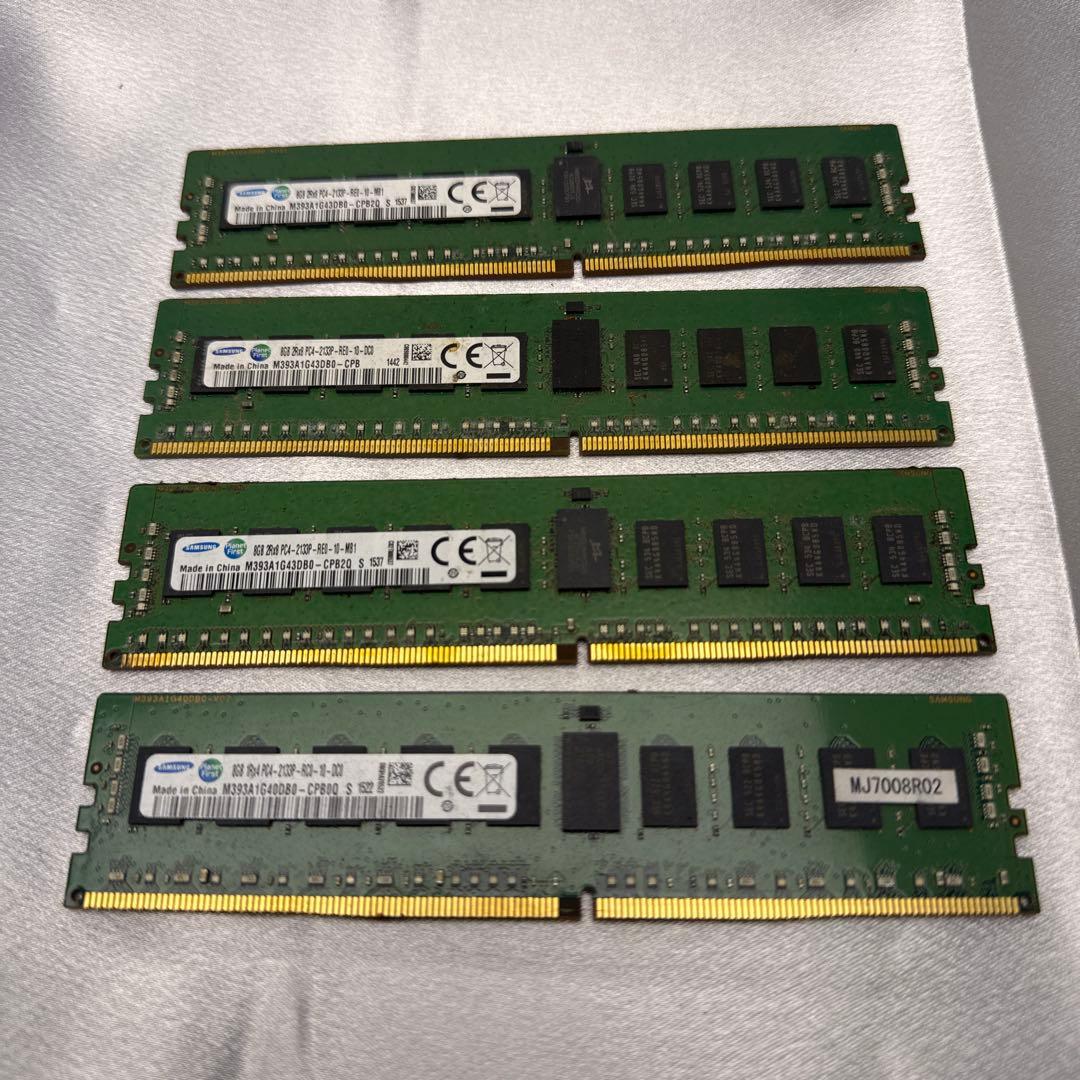 Samsung 8GB DDR4 メモリ 4枚セット2133