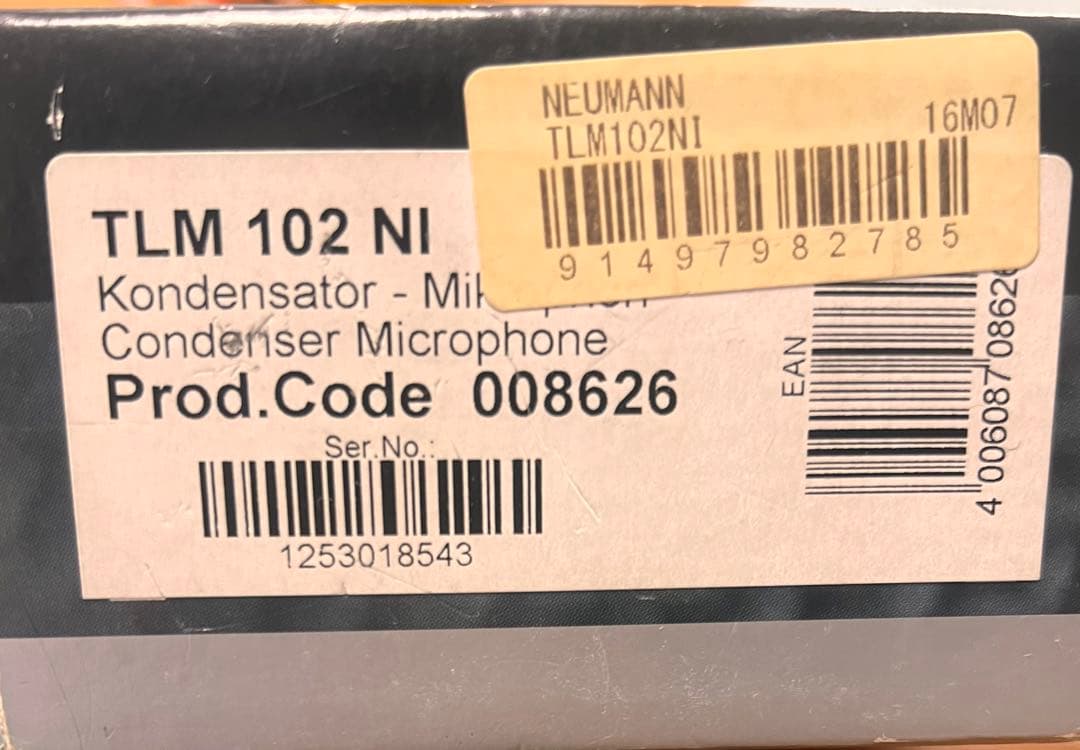 NEUMANN TLM102 正規品 コンデンサーマイク