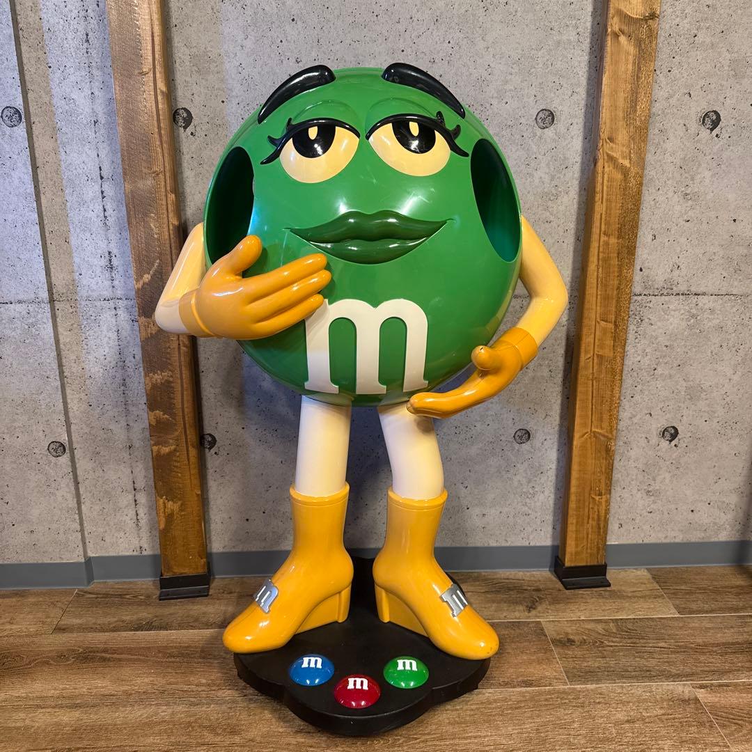 M&M's グリーン　キャラクター ディスプレイ　レア色