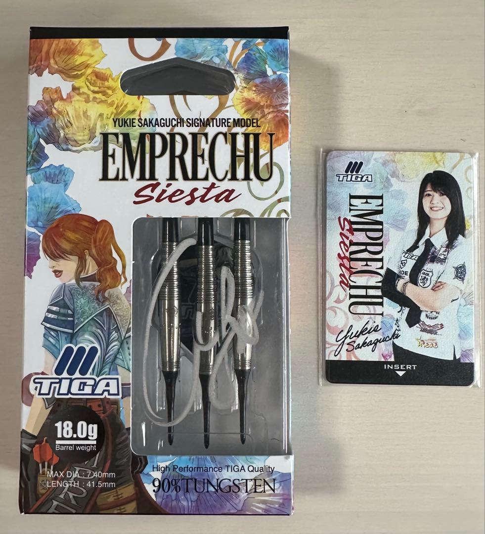 エンプレチュシエスタ 坂口優希恵 サイン入り ダーツ祭り限定ライブカード付