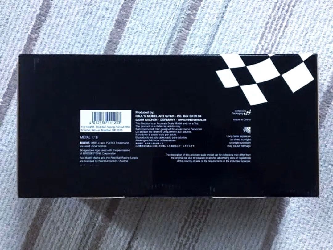 良状態 限定品 ミニチャンプス 1/18 レッドブル RB6 ベッテル
