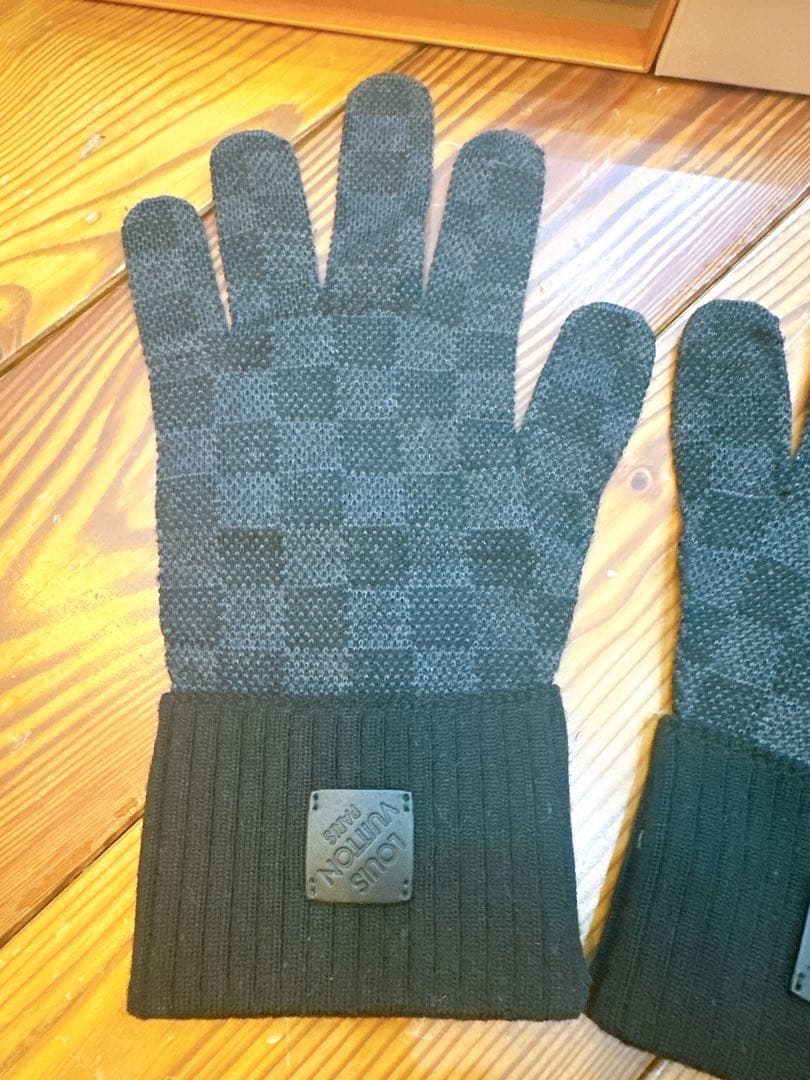 美品LOUIS VUITTON ダミエ　イタリア製手袋