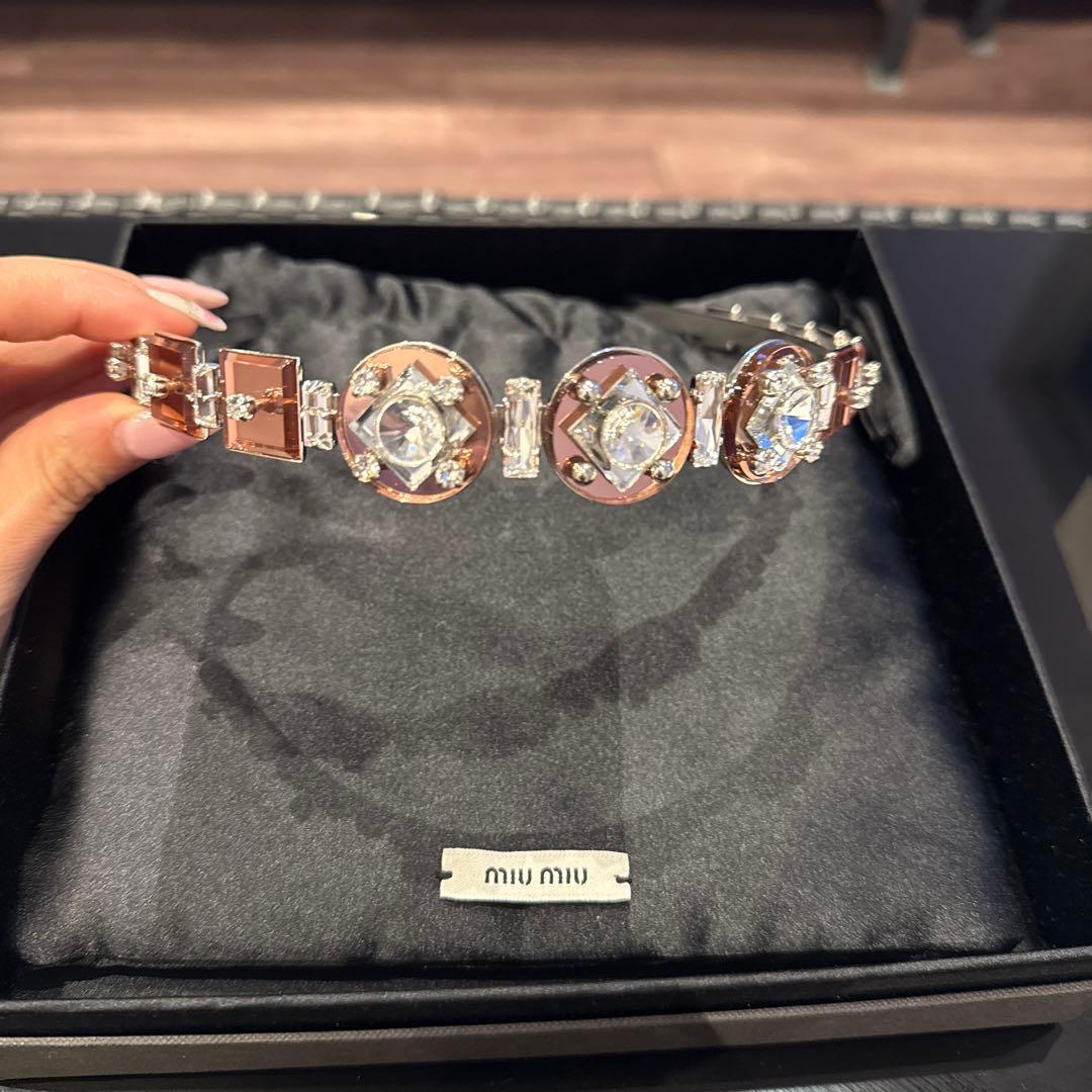 miu miu クリスタルカチューシャ