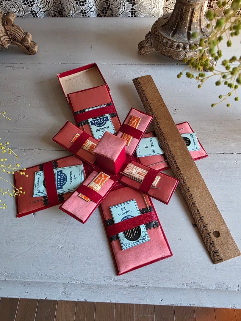 イギリスアンティーク ビンテージ 収納型メルスリーボックス