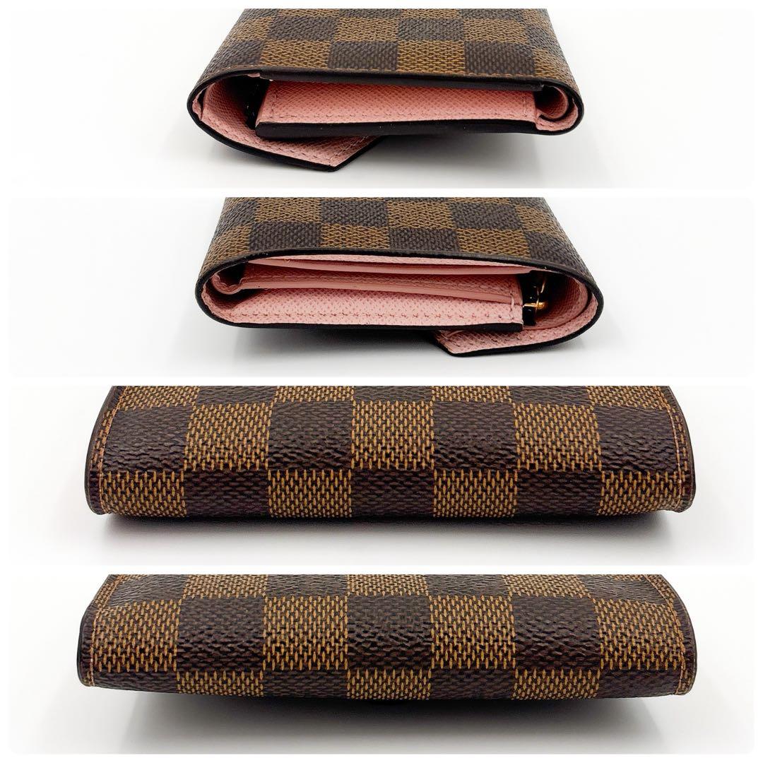 【本日限定】イニシャル無★ルイヴィトン ダミエ ヴィクトリーヌ ローズバレリーヌ