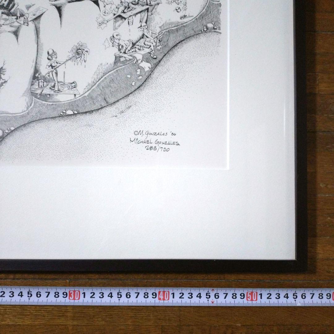 Michael Gonzales 限定発注品 283/750　大きいリトグラフ