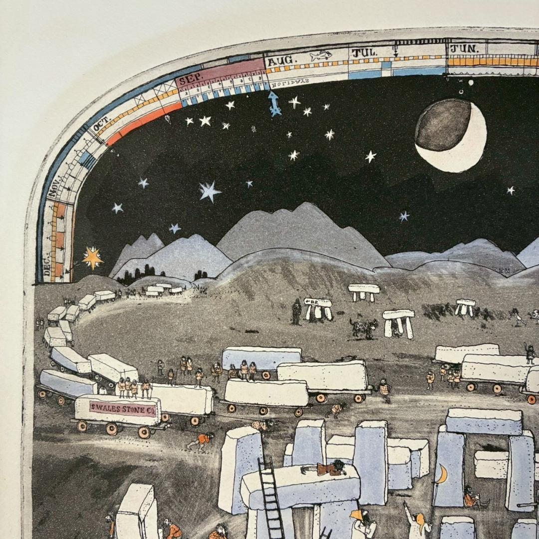 グラハム・クラーク「Dunroamin」エッチング他+手彩色 直筆サイン入