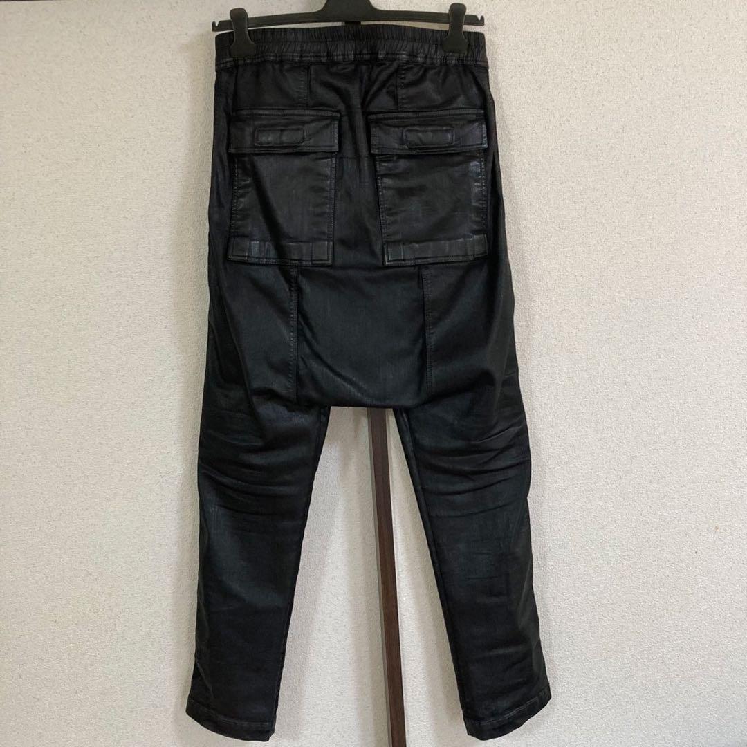 リックオウエンス ダークシャドウ 18SS コーティングサルエルロングパンツ