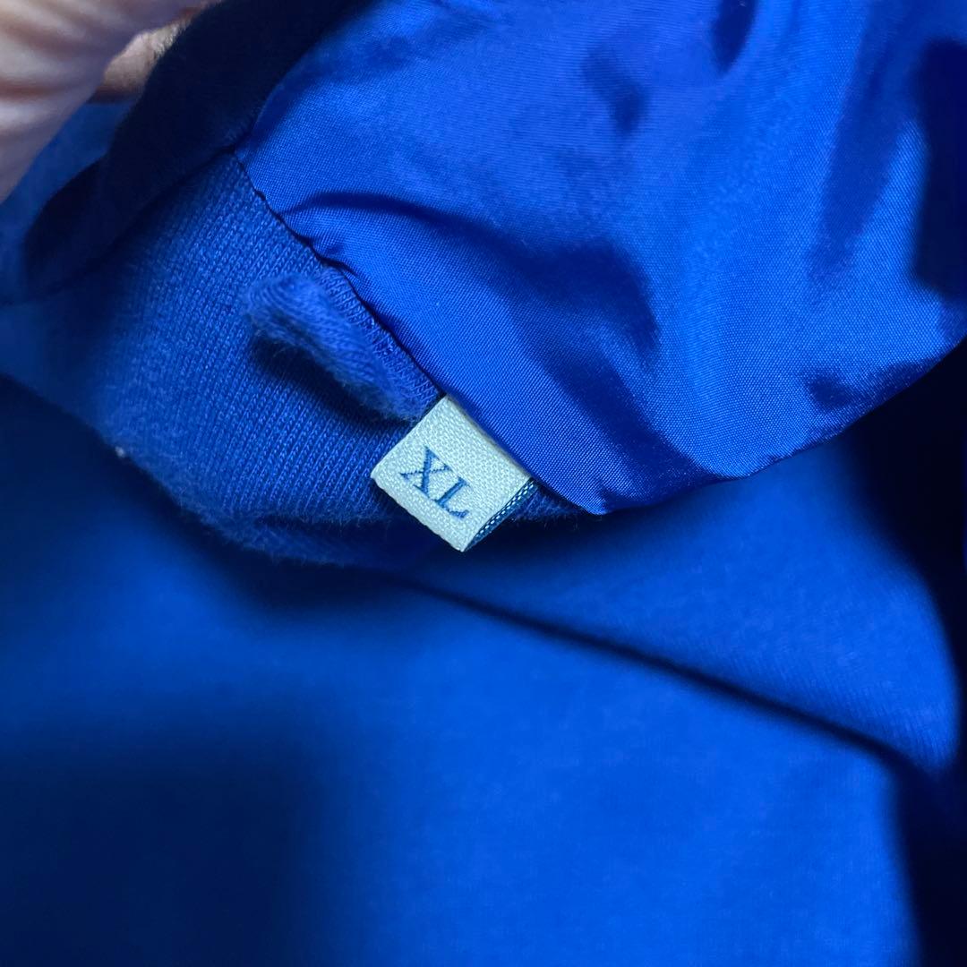 モンクレール　ジップアップパーカー　パーカー　XLサイズ　ブルー