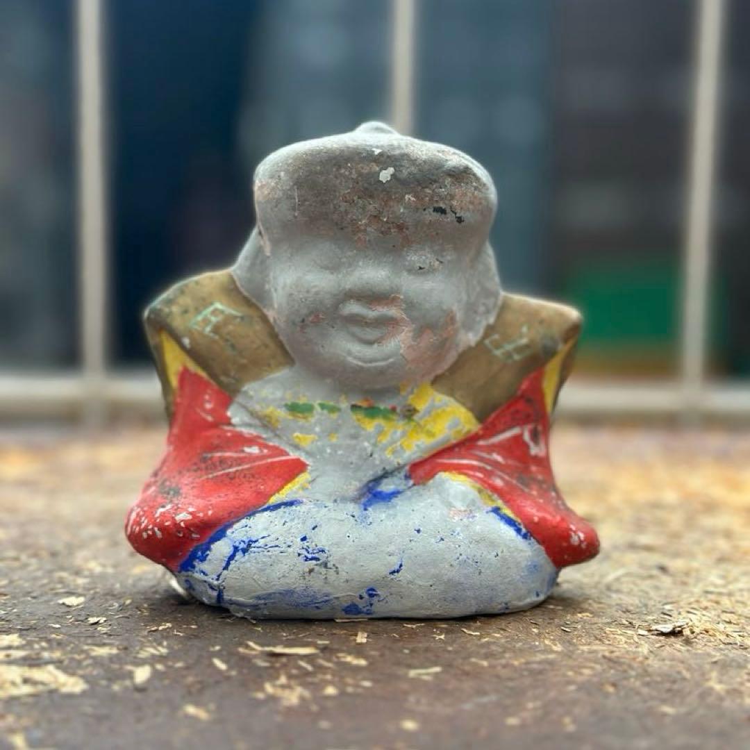 明治期頃 福助人形 土人形 郷土玩具 骨董品 呪物