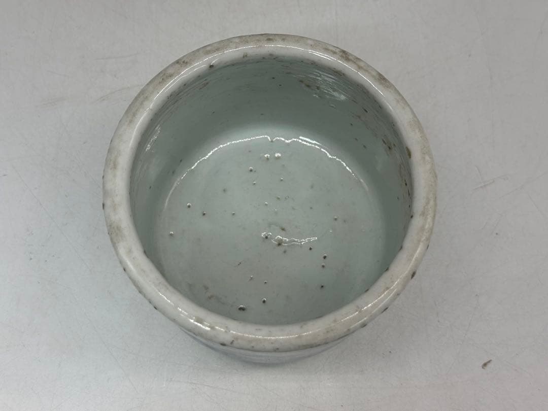 中国　清時代　染付　香炉　送料込み250703