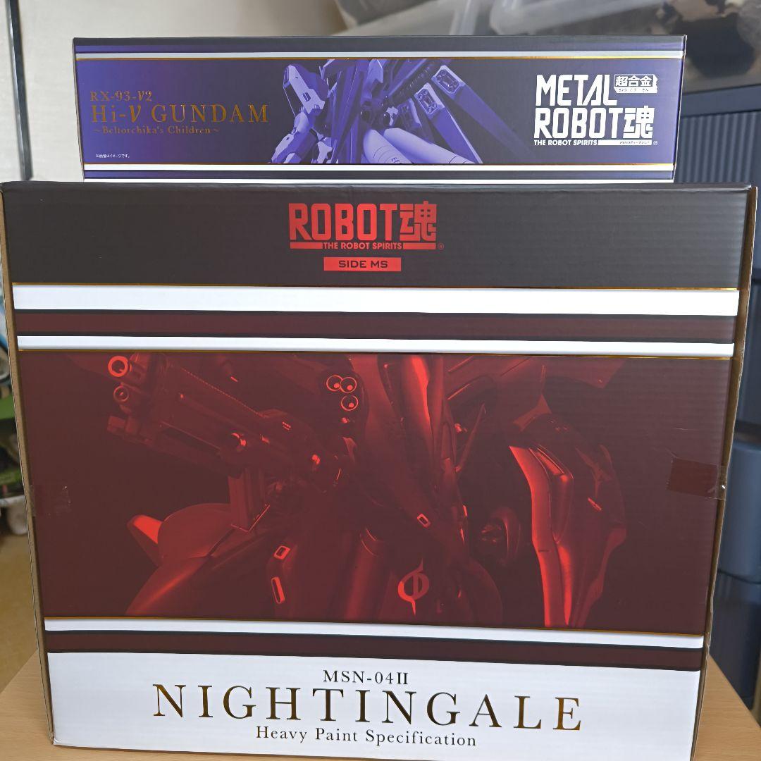 ROBOT魂 ナイチンゲール（重塗装仕様）Hi-νガンダム セット
