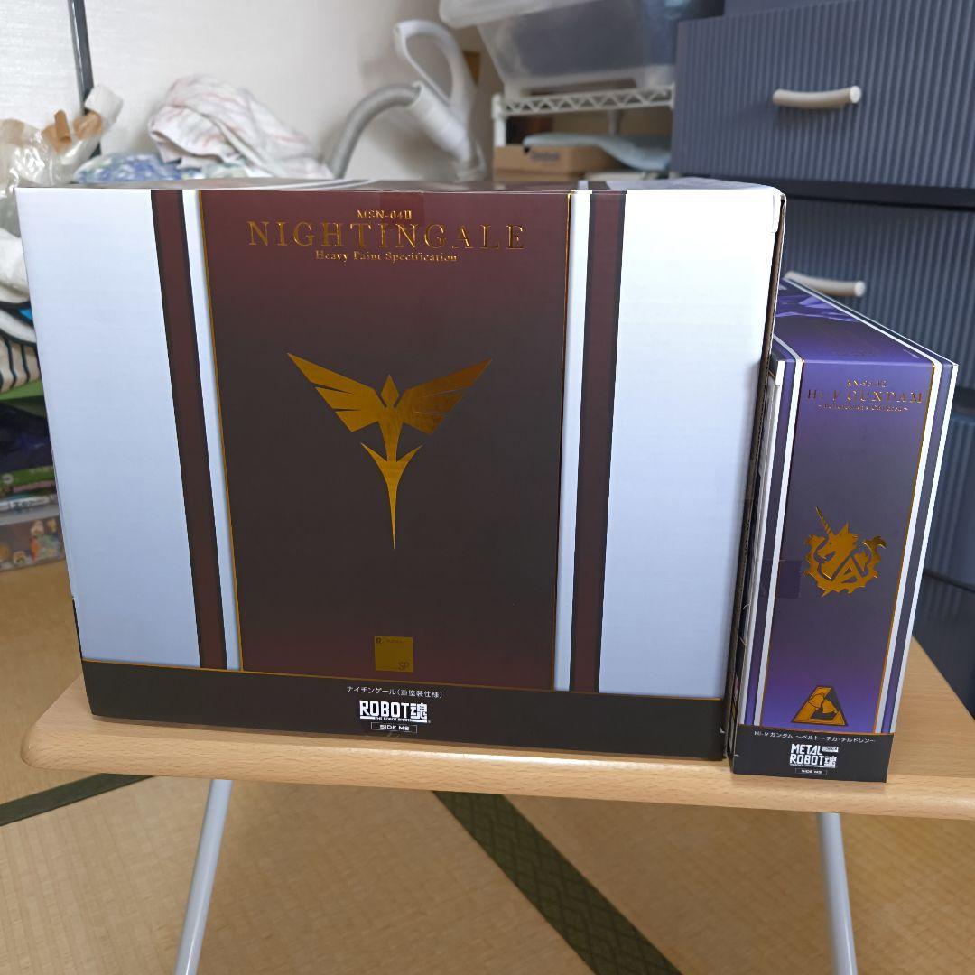 ROBOT魂 ナイチンゲール（重塗装仕様）Hi-νガンダム セット