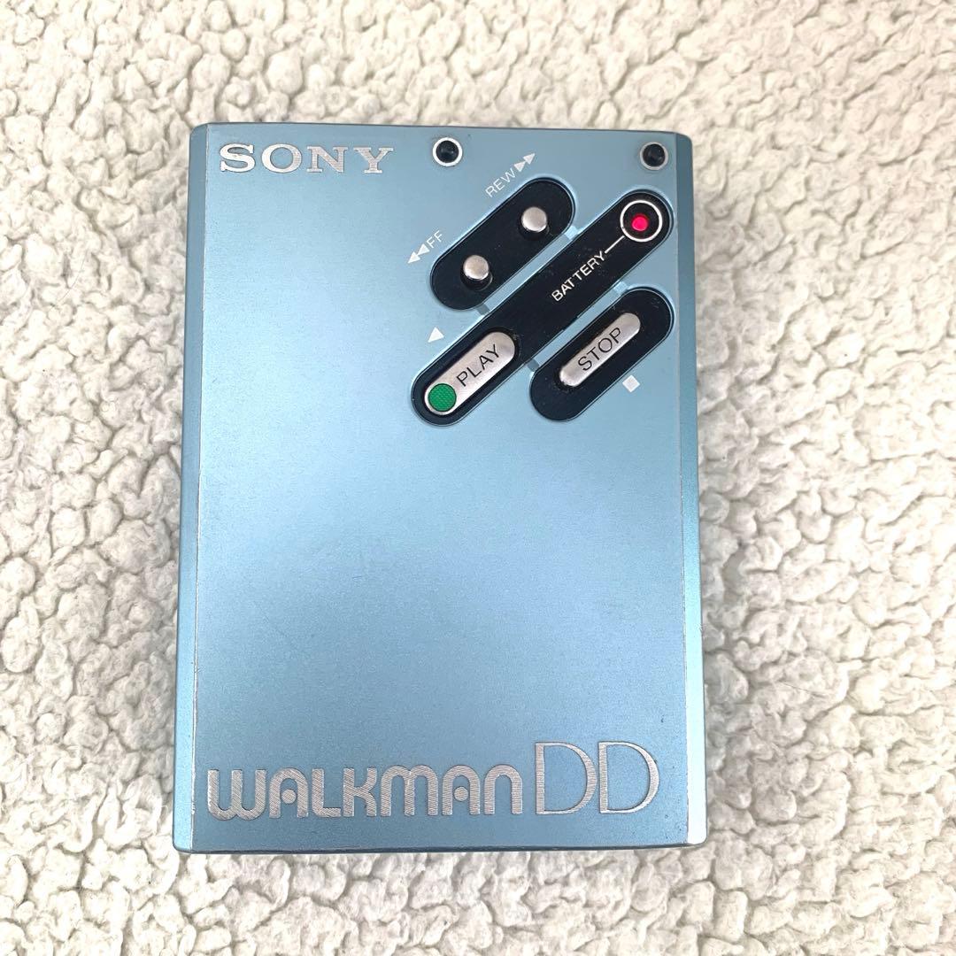 【ジャンク】【希少】SONY Walkman WM-DD ブルー　カセットテープ