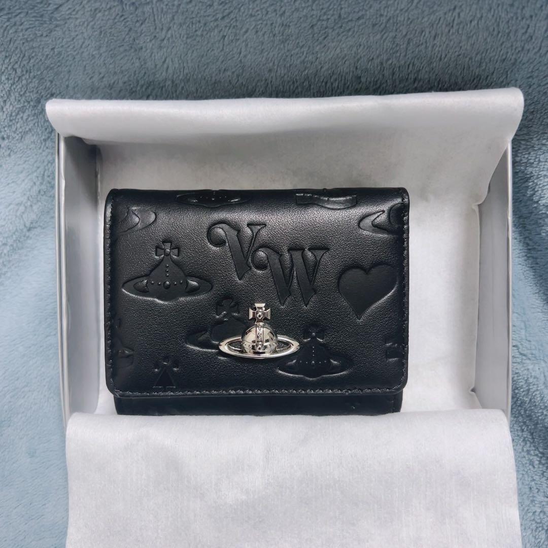 Vivienne Westwoodブラック三つ折り財布
