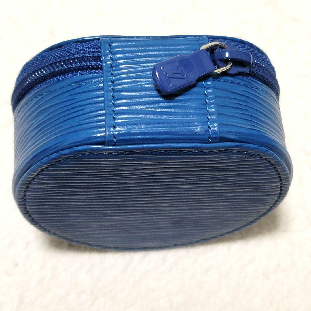 極美品 ルイヴィトン エピ レザー マルチケース ジュエリーケース ブルー系