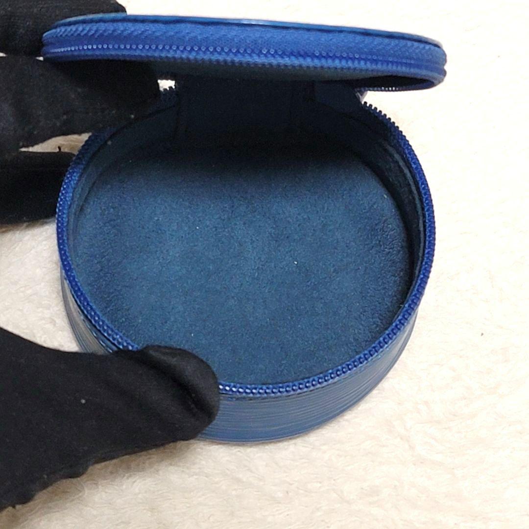 極美品 ルイヴィトン エピ レザー マルチケース ジュエリーケース ブルー系