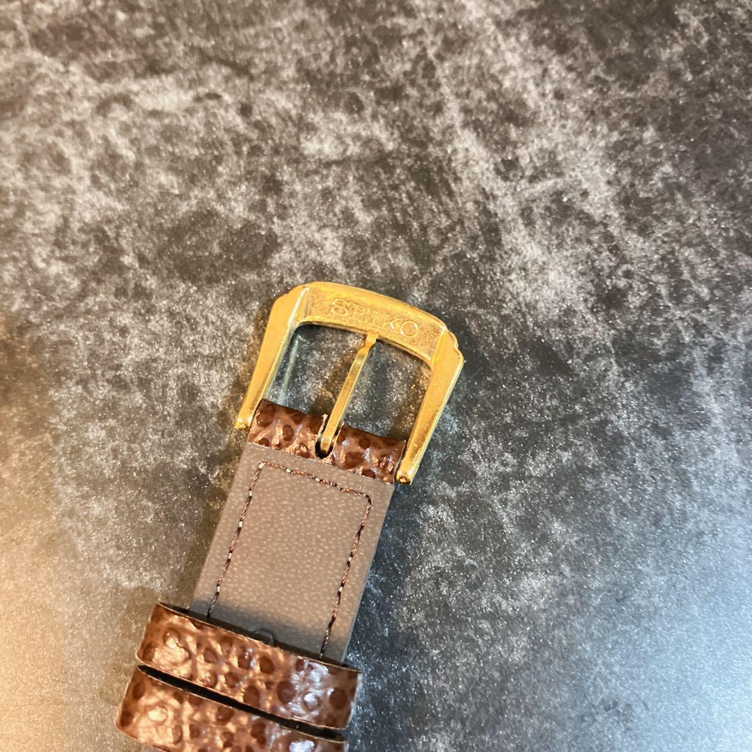 SEIKO セイコー ドルチェ 8N41-6180 ゴールド文字盤 腕時計