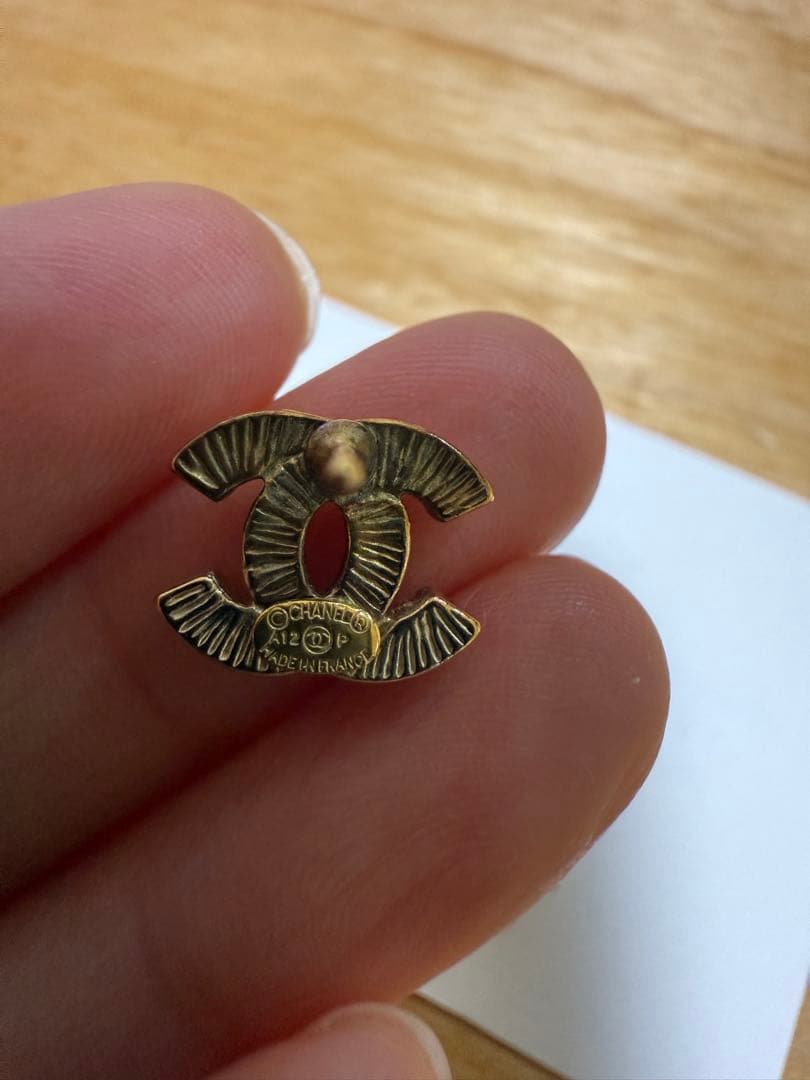 CHANEL シャネル ピアス 左右ペア ココマーク ラインストーン CCロゴ