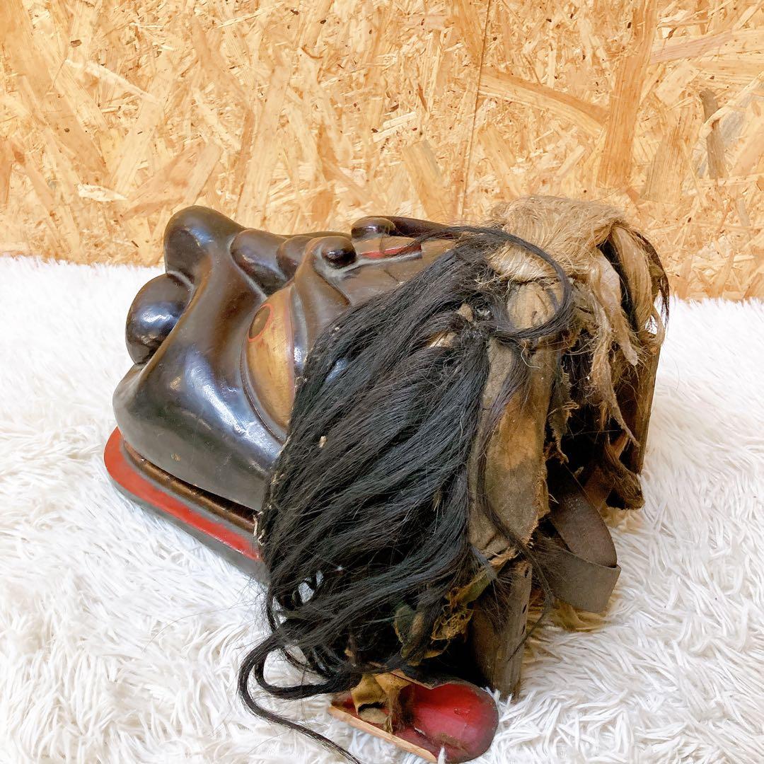 獅子舞　仮面　獅子頭　ビンテージ　珍品