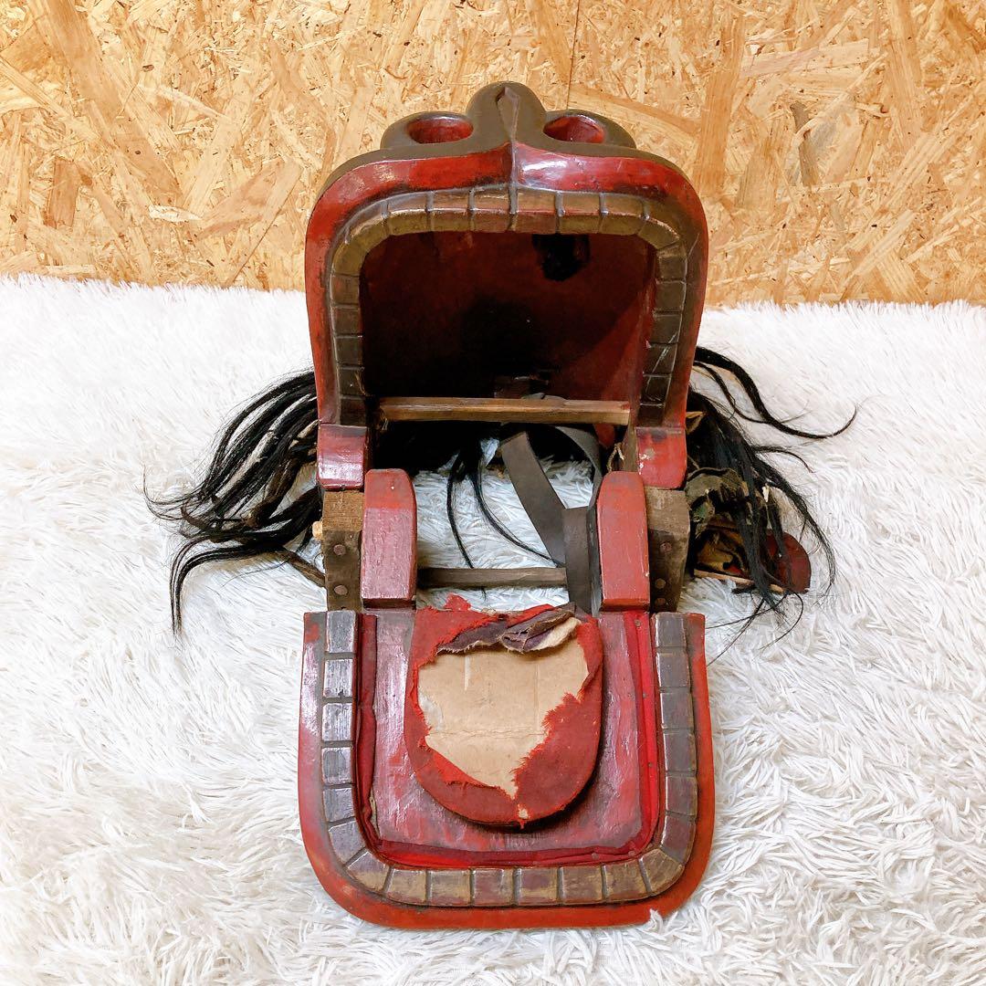 獅子舞　仮面　獅子頭　ビンテージ　珍品