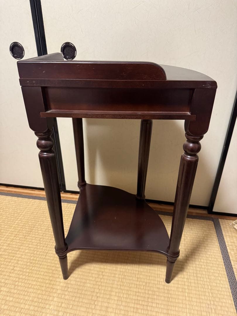 アンティーク　コンソールテーブル　コーナー三角