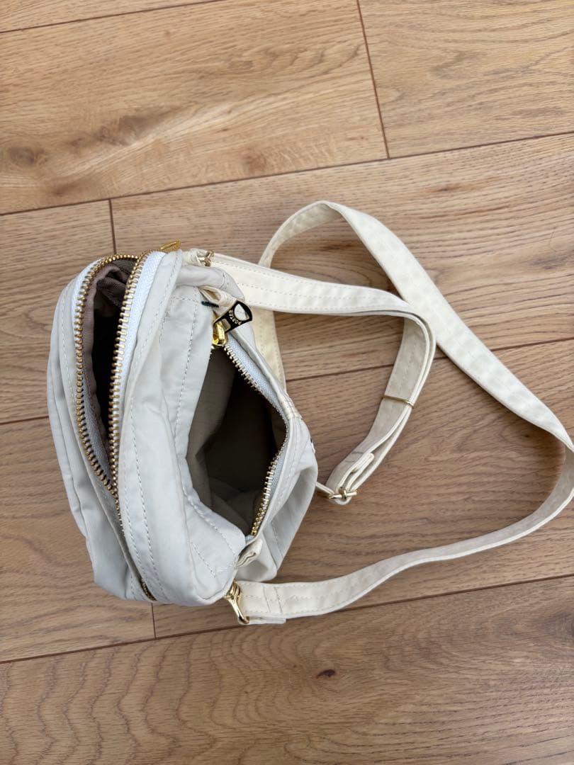 PORTER ポーター ホワイト ナイロン ショルダーバッグ