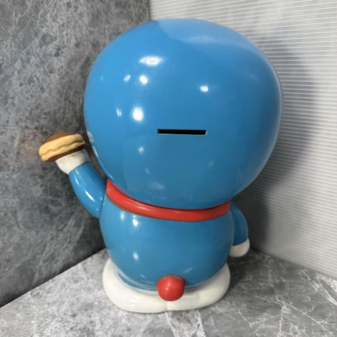 【希少品】ドラえもん 大型 貯金箱 約28cm 底蓋有り ソフビ 当時物 レトロ