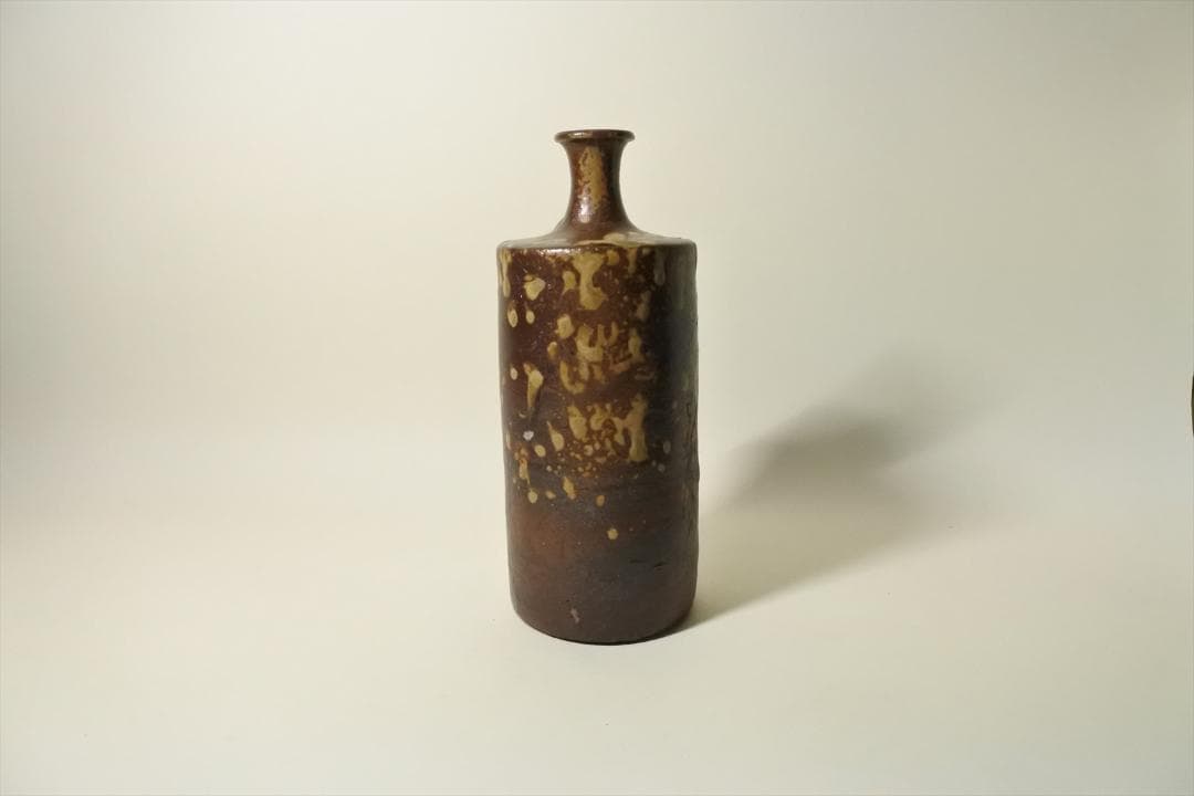 江戸前期　古備前　蝋燭徳利　アンティーク　骨董品　酒器　花生