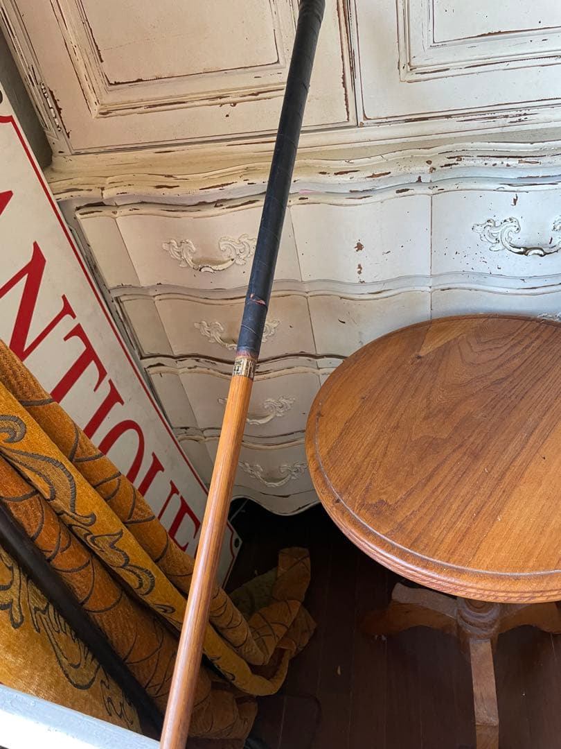 アンティーク　木製　ゴルフ　クラブ　ヒッコリー　アイアン　E　100年　アメリカ