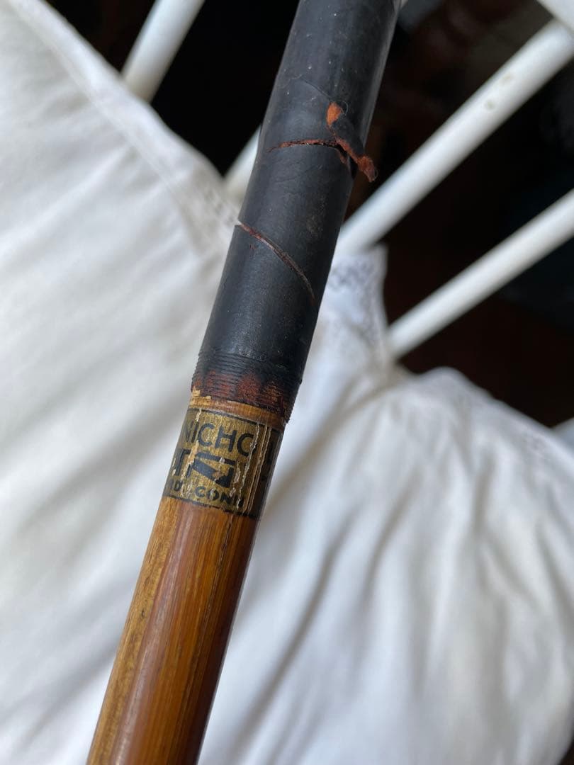 アンティーク　木製　ゴルフ　クラブ　ヒッコリー　アイアン　E　100年　アメリカ
