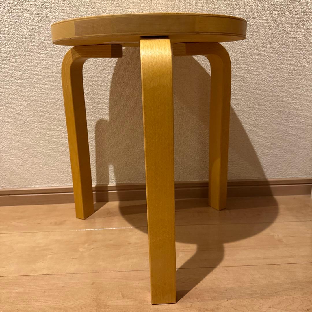 Artek stool 60 ハニーステイン仕上げ 3本脚
