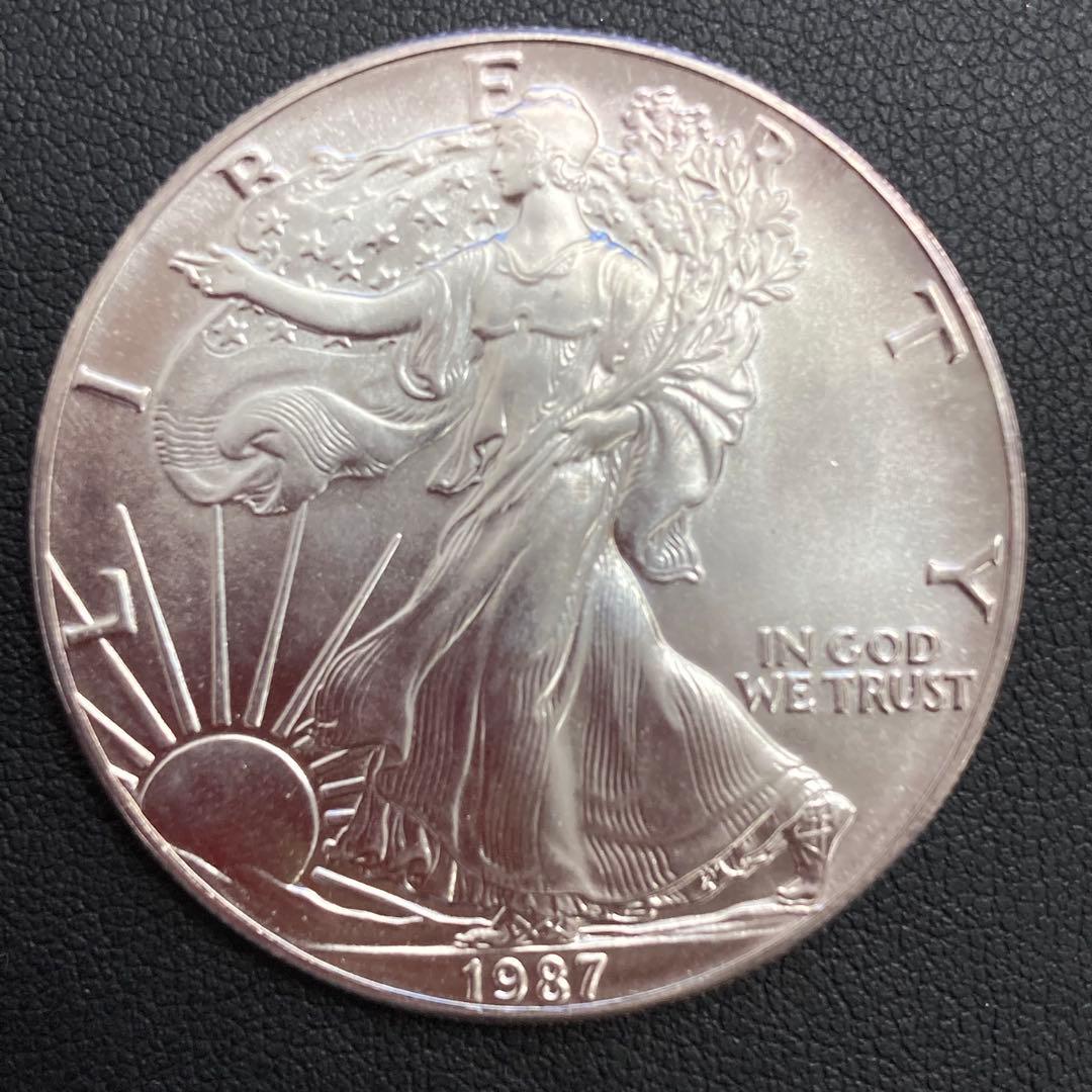 まんぼう　アメリカ イーグル銀貨1987１オンス 4枚