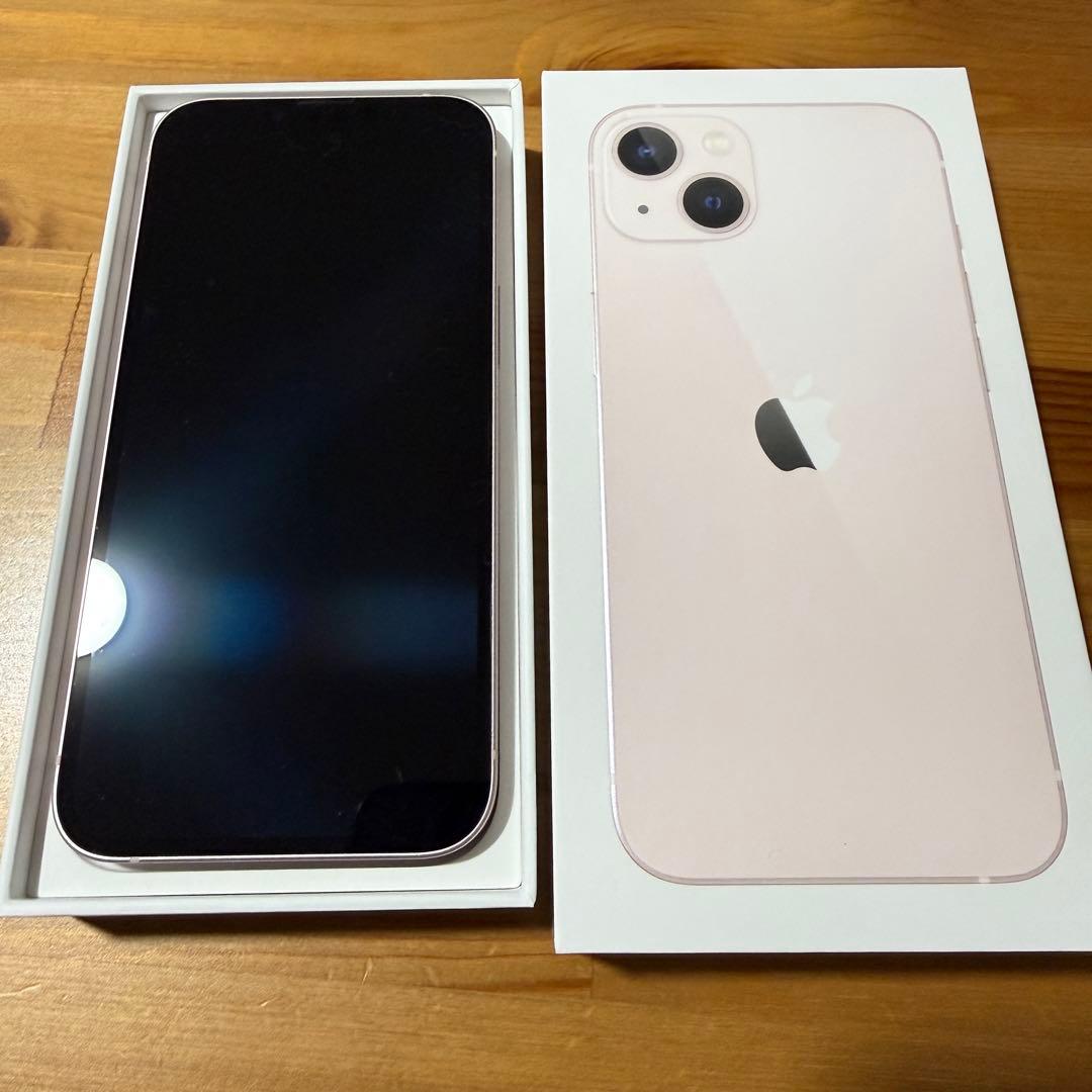 iPhone 13 ピンク　128GB 箱付き　充電ケーブルなし
