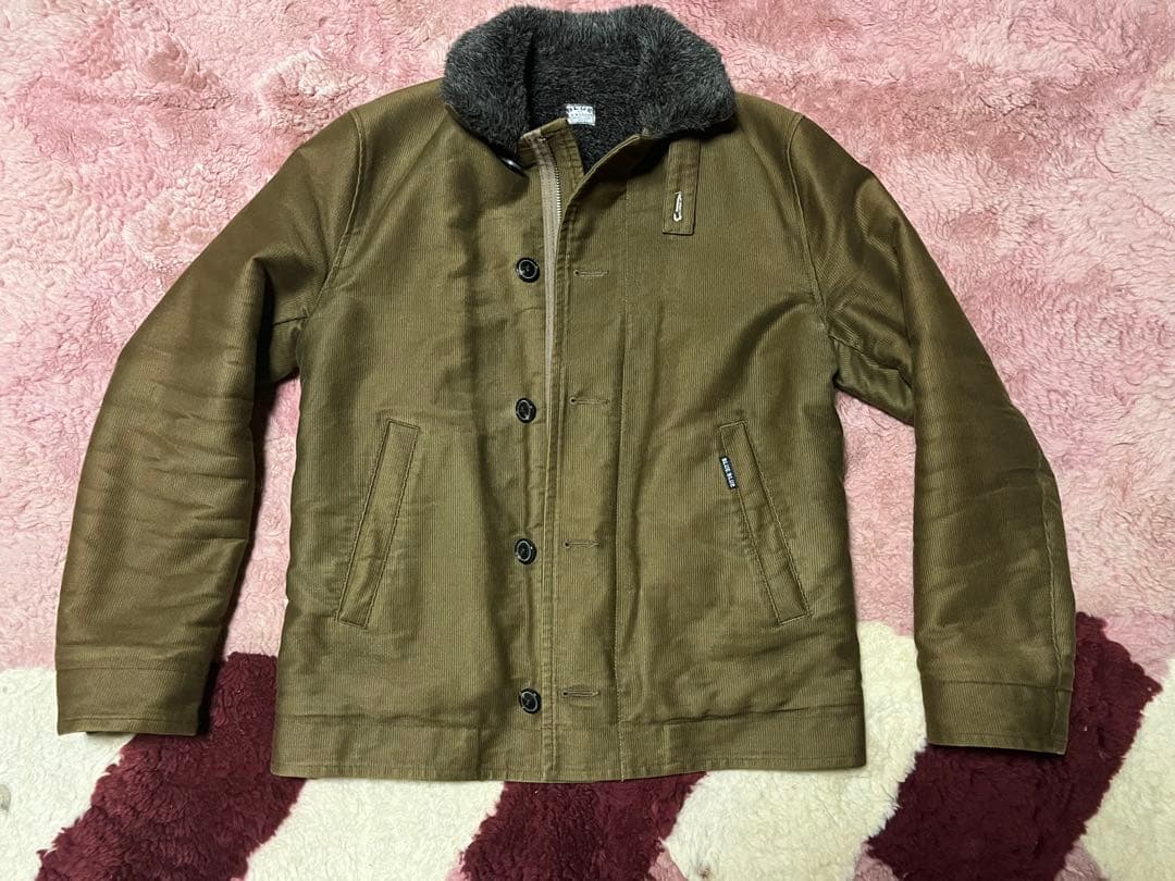 BLUE BLUE/デッキジャケット/カーキ/メンズLサイズ/日本製