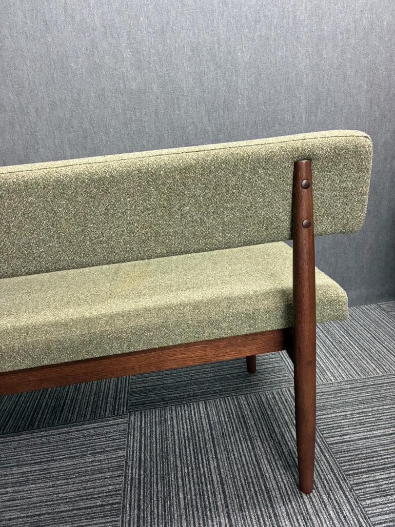 ハ*リ様 【送料込】unico suk アームレスト ベンチソファ グリーン