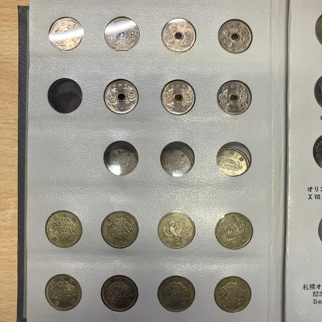 【完全 希少】年号別 貨幣アルバム 1964 銀貨 東京 赤富士 ギザ10 筆五