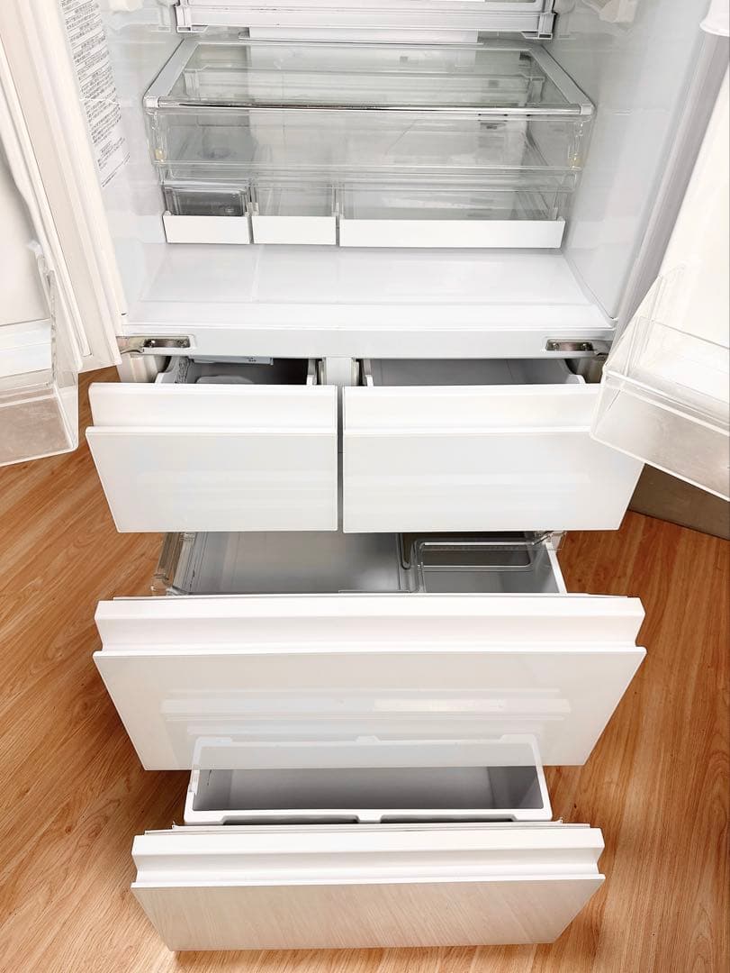 大阪市送料無料！AQUA AQR-FG50D 14年製 501L 6ドア冷蔵庫