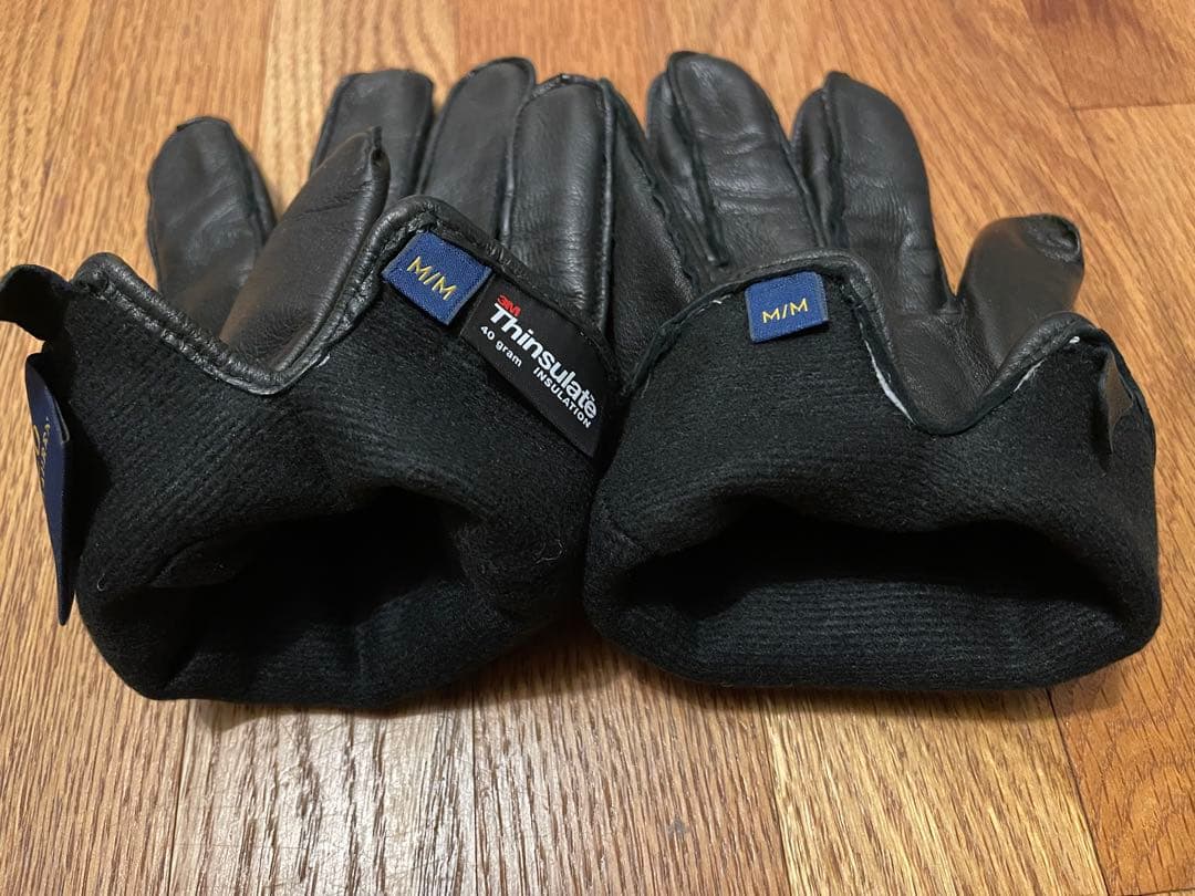 ラルフローレン　羊革手袋　シープレザー　ブラック　M/M