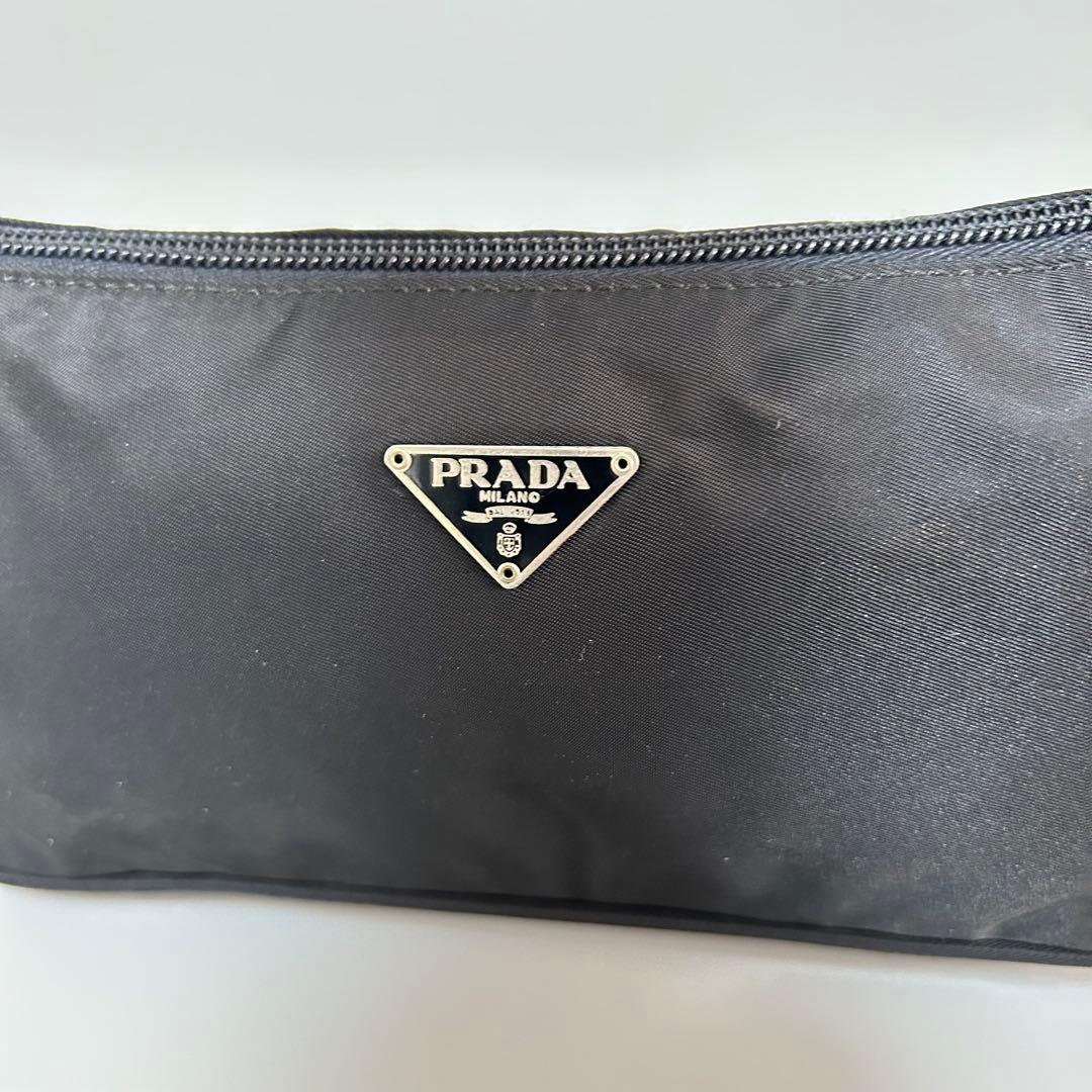 PRADA プラダ アクセサリーポーチ ハンドバッグ ミニバッグ ブラック
