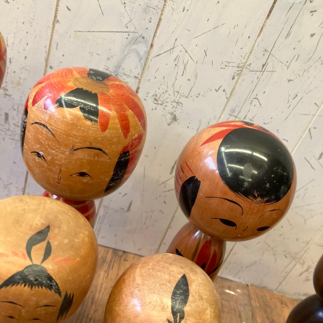 昭和レトロ こけし 小芥子 21体セット まとめ売り 日本人形 伝統工芸品