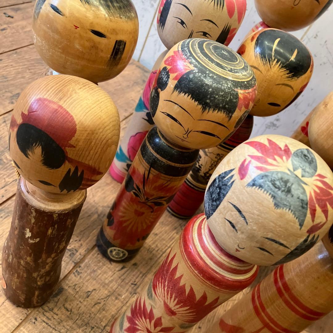 昭和レトロ こけし 小芥子 21体セット まとめ売り 日本人形 伝統工芸品