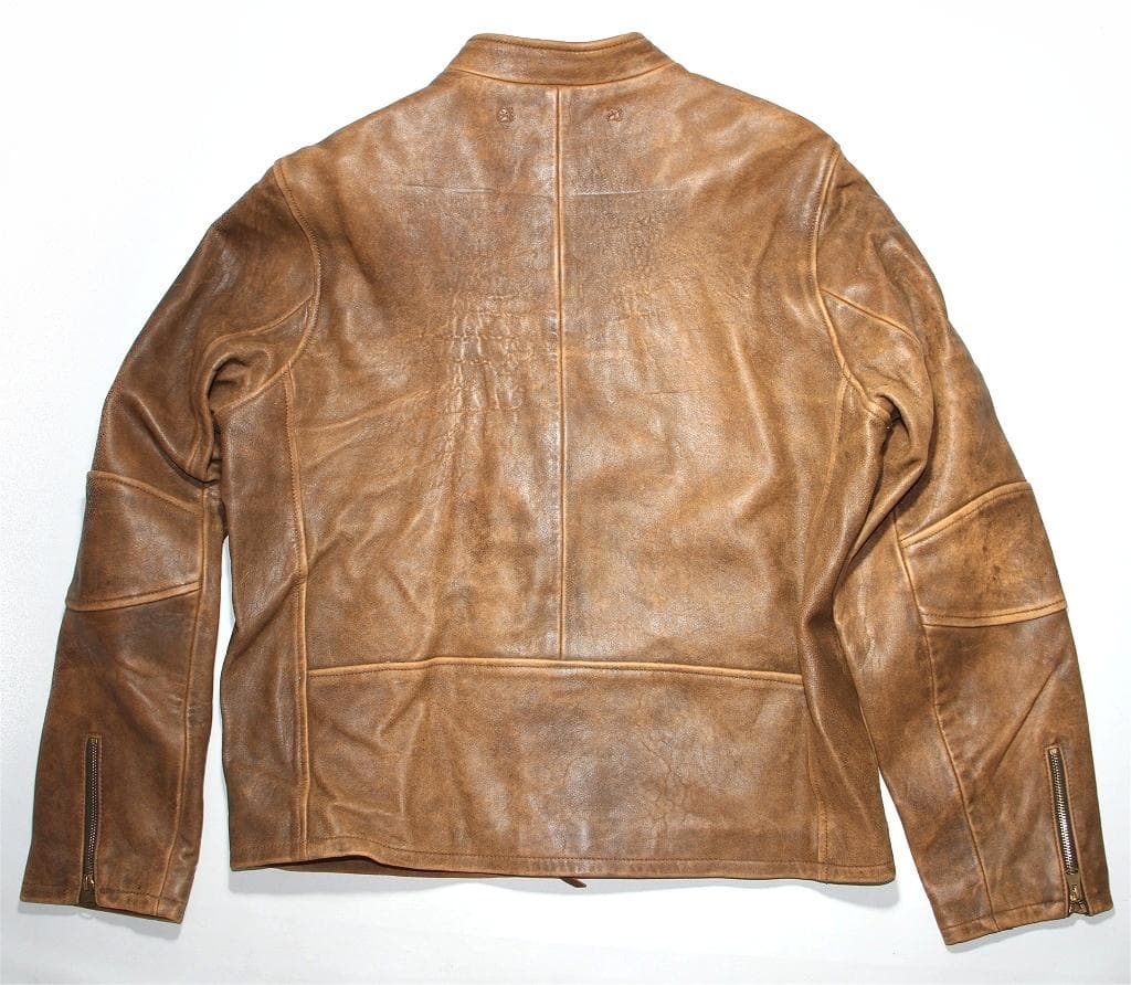 k*6様 RRL ダブルアールエルラルフローレン レザージャケット ライダー 羊