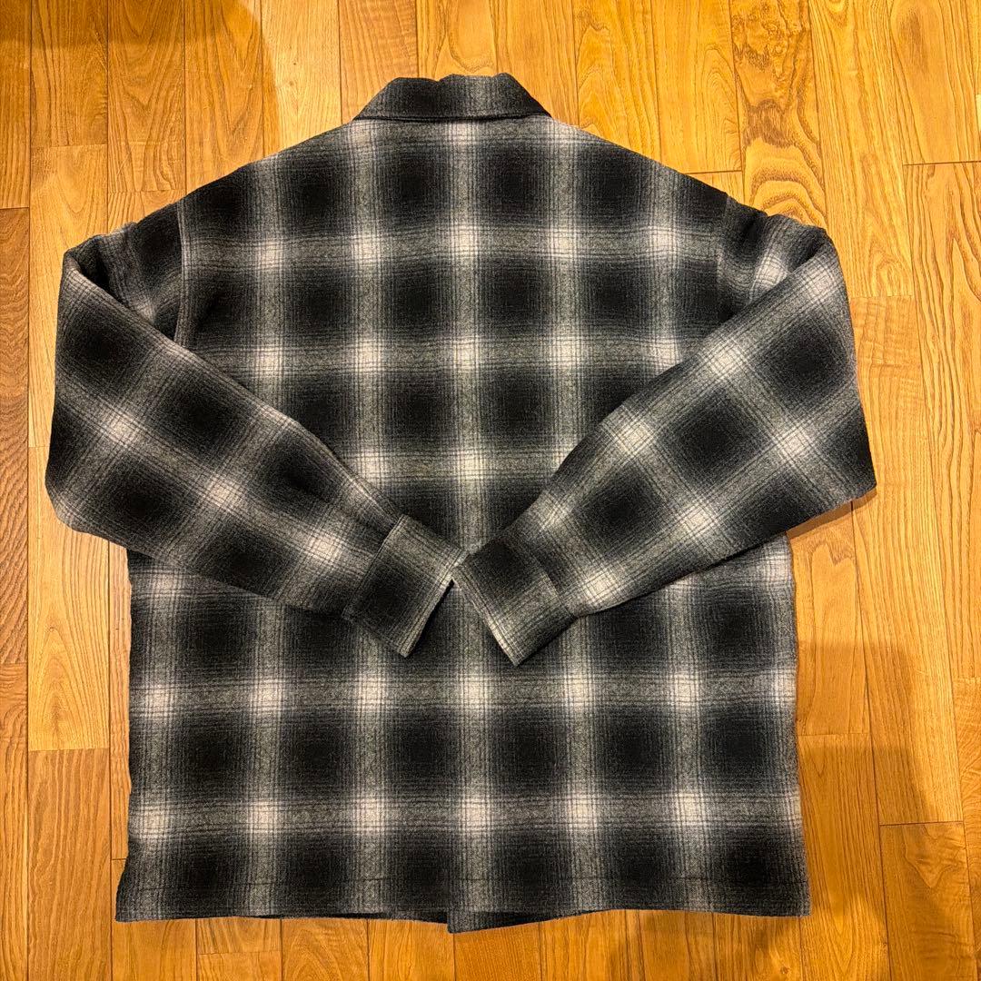 ロンハーマン　RHC オンブレチェックCPOジャケット　ブラック