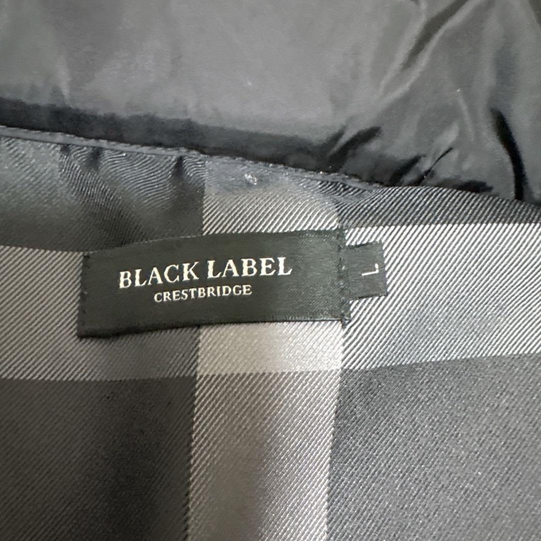 ブラックレーベルクレストブリッジ ニット切替　中綿ジャケット L