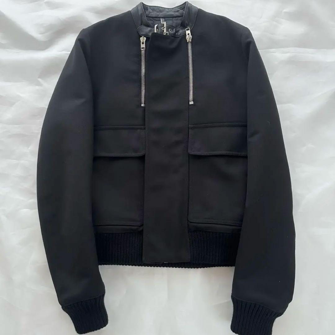07AW Dior Homme アビエイター シングルライダースジャケット 44