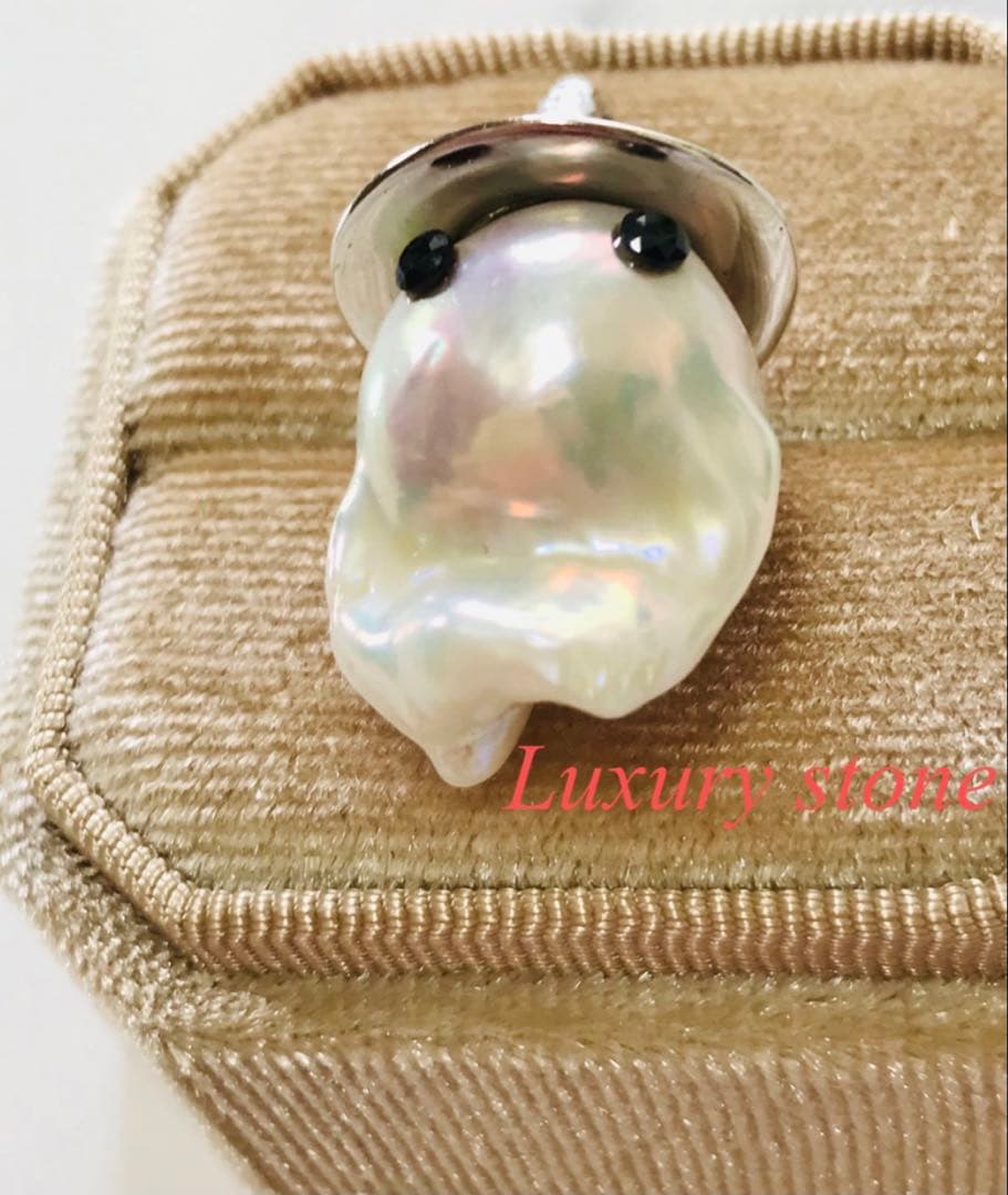 本真珠 淡水バロックパール おばけ ネックレス ペンダントトップ