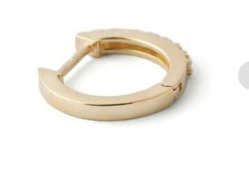 SIENA ROSE　ダイヤラインフープピアス