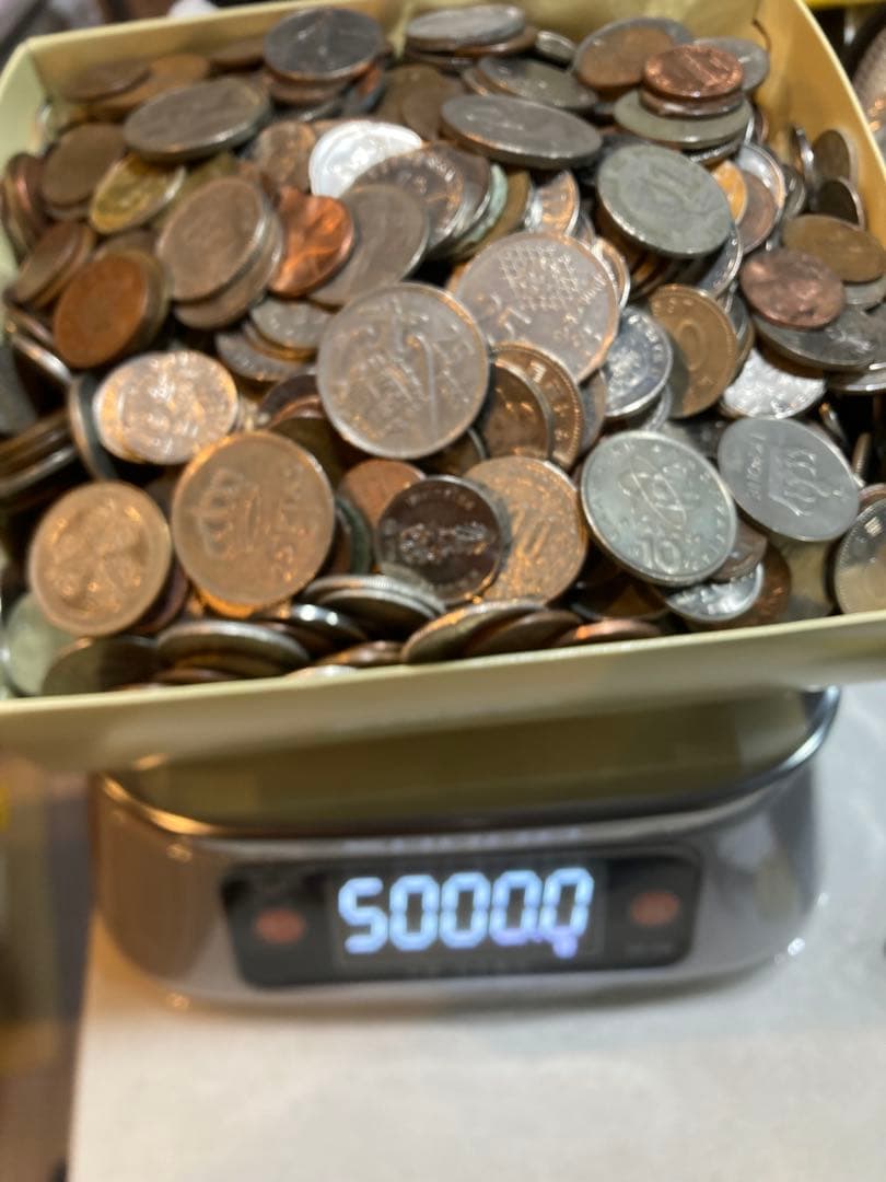 k*様 M0139【外国硬貨】約5kg 古銭　硬貨　　メダル　まとめ売り